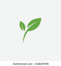 Green leaf ecology nature element vector icon, Leaf Icon, green leaf ecology nature element vector