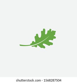 Green leaf ecology nature element vector icon, Leaf Icon, green oak leaf ecology nature element vector