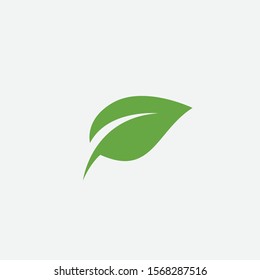 Green leaf ecology nature element vector icon, Leaf Icon, green leaf ecology nature element vector