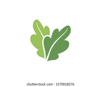 Green leaf ecology nature element vector icon