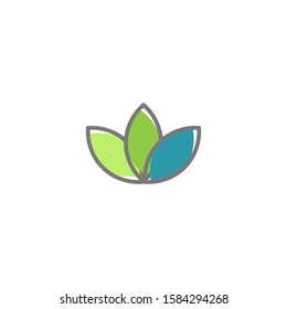 Green leaf ecology nature element vector icon. plant. tree nature logo design decorative elements. beautiful leaf vector. leaf vector. silhouette leaf vector