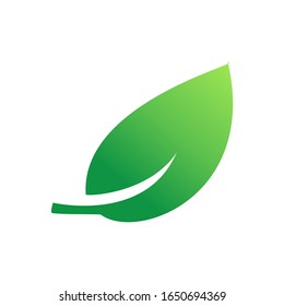 green leaf ecology nature element vector icon eps 10