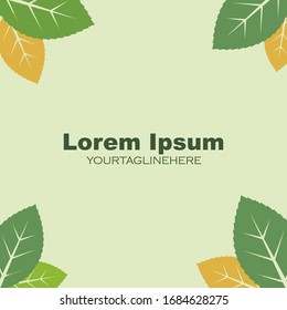 green leaf ecology nature element background vector icon of go green design