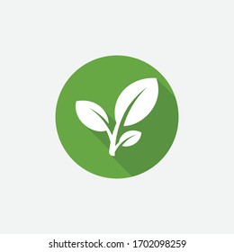 Ecología de hoja verde elemento vectorial icono vectorial, Icono de hoja, elemento natural de la ecología de hoja verde vectorial