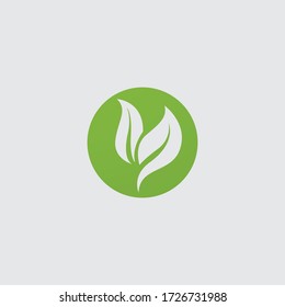green leaf ecology nature element vector logo