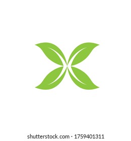 green leaf ecology nature element  vector icon of go green design