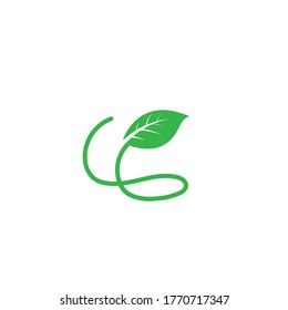 green leaf ecology nature element  vector icon of go green design