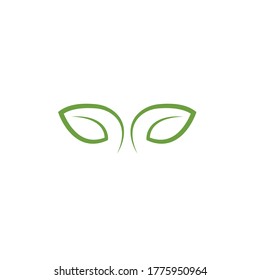 green leaf ecology nature element  vector icon of go green design