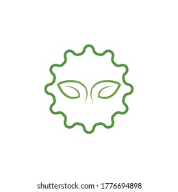green leaf ecology nature element  vector icon of go green design