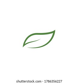 Green leaf ecology nature element vector