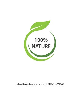 Green leaf ecology nature element vector