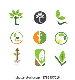 green leaf ecology nature element  vector icon of go green design