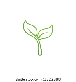  ecología de la hoja verde elemento de naturaleza vector