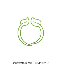  green leaf ecology nature element vector