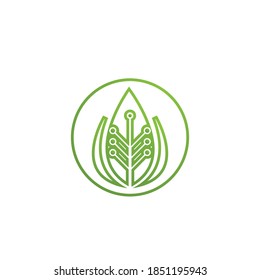  green leaf ecology nature element vector