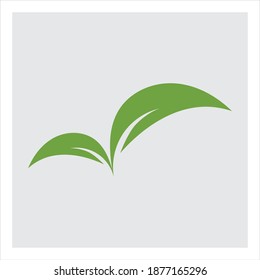 ecología de la hoja verde elemento de naturaleza vector logo