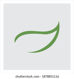 green leaf ecology nature element vector logo