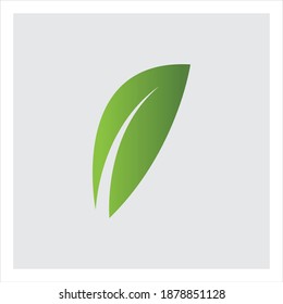 green leaf ecology nature element vector logo
