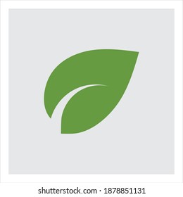 green leaf ecology nature element vector logo