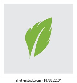 ecología de la hoja verde elemento de naturaleza vector logo