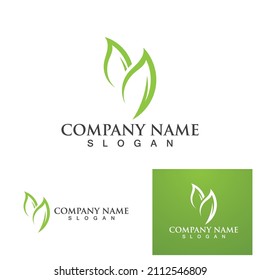 green leaf ecology nature element vector icon
,