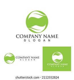green leaf ecology nature element vector icon
,