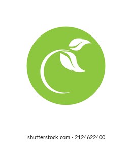 ecología de la hoja verde elemento de naturaleza vector