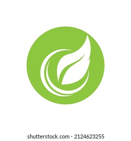 ecología de la hoja verde elemento de naturaleza vector
