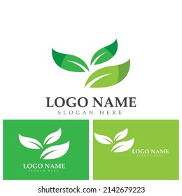 ecología de la hoja verde elemento de naturaleza vector logo