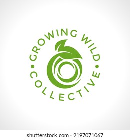 Green leaf ecology nature element vector icon template	