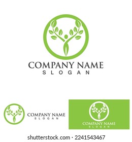 ecología de la hoja verde elemento de naturaleza vector logo