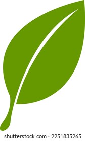 green leaf ecology nature element vector ico