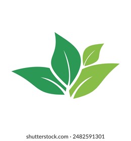 Green leaf ecology nature element vector icon, Leaf Icon, green leaf ecology nature element vector