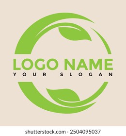 Green leaf ecology nature element vector icon, Leaf Icon, green leaf ecology nature element vector.Leaf Ornament.