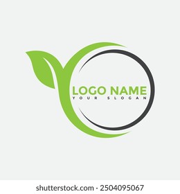 Green leaf ecology nature element vector icon, Leaf Icon, green leaf ecology nature element vector.Leaf Ornament.