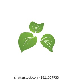 Green leaf ecology nature element vector icon, Leaf Icon, Green leaf ecology nature element vector