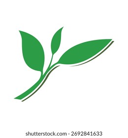 Icono de Vector de elemento de naturaleza de ecología de hoja verde, Icono de hoja, Vector de elemento de naturaleza de ecología de hoja verde