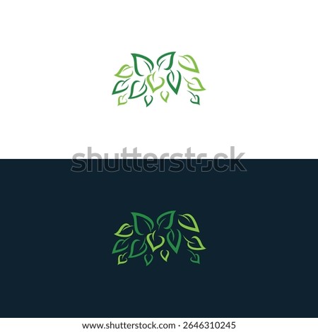 Green leaf ecology nature element vector icon, Leaf Icon, green leaf ecology nature element vector