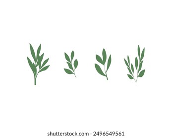 green leaf ecology nature silhouette logo vector illustration