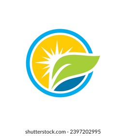 Grünblatt Ökologie Naturschutzlogo