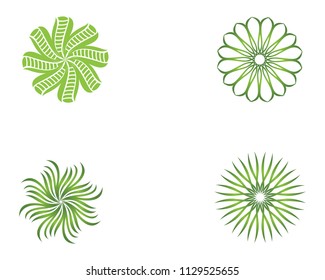 green leaf ecology nature vector icon