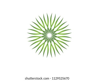 green leaf ecology nature vector icon