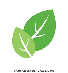 Icono de Vector de la naturaleza de la ecología de la hoja verde. Icono de logotipo de hoja natural orgánico