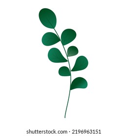 Green leaf element design for background or pattern