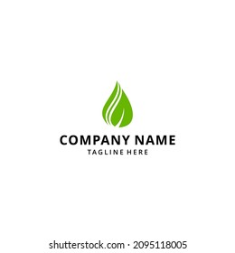 Green leaf element vector icon Logo illustration