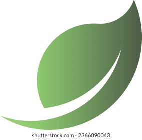 green leaf element vector simple
