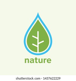 Green leaf emblem. Elegant, classic vector. Great for logo or any desired idea.