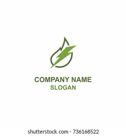 Green leaf energy logo.