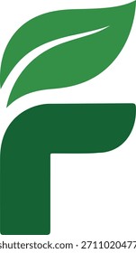 Folha Verde F Monograma Eco Logo