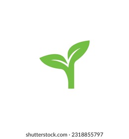 Green leaf, Farm logo template 